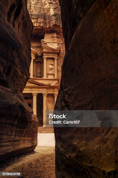 Petra Jordan Stock Photo - Download Image Now - Petra - Jordan, Jordan - Middle East, Cave