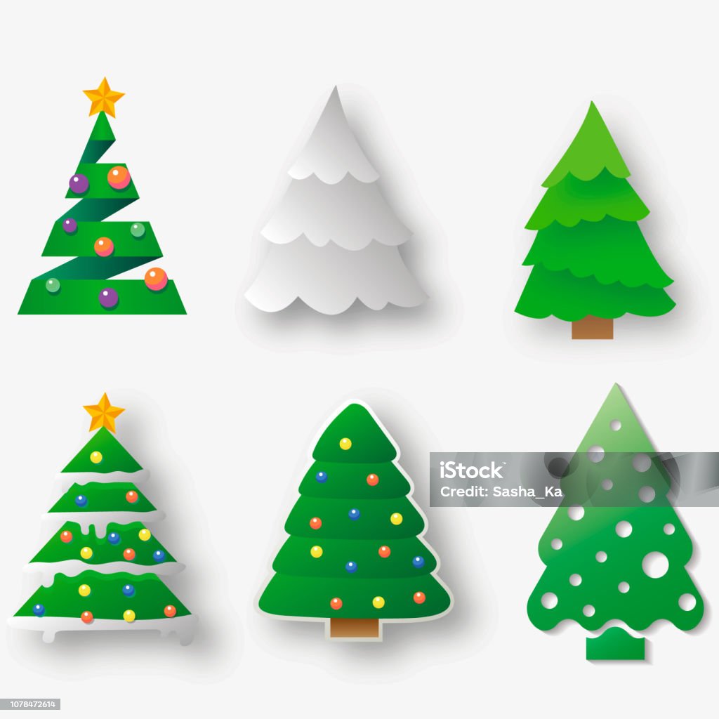 Vetores de Árvore De Natal De Vetor Vetor Simples Árvore De Natal Feita De  Papel Origami Origami Natal Árvore Cartão e mais imagens de Abstrato -  iStock