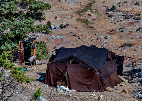 Campsites on high mountains