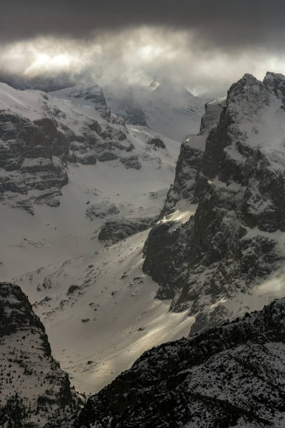istock Mountain and snow at winter 1078500974