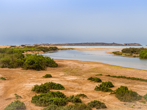 Coast of Diabat near city Essaouira, Morocco