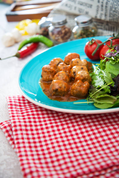 istock Moroccan Meatballs Served With Semolina and Vegetables 1078515676