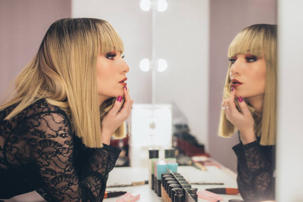 istock Seductive woman with blond hair 1078522306