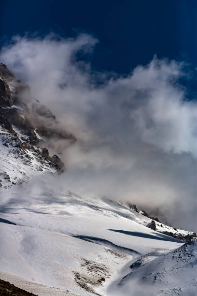 istock Mountain and snow at winter 1078522324