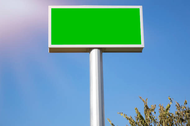 istock Large billboard mockup with green screen light box ideal for marketing space advertisement, video wall or huge promotional posters. 1078522408