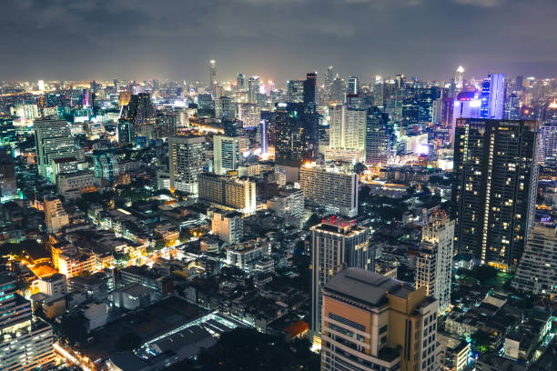 istock Cityscape at night  Bangkok 1078526868
