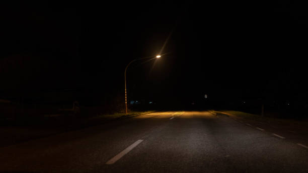 istock NIGHT ROAD to Gand in Belgium 1078527028
