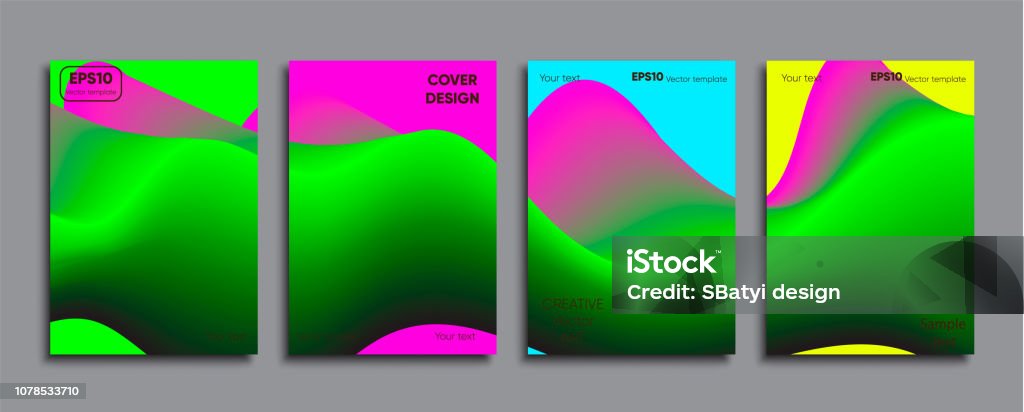 Cover Background Portrait Creative Colored Cover Cover Design Cool Background Stock Illustration ...