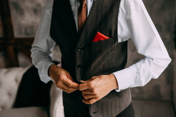 istock man style suit tie vest buttons 1078537268