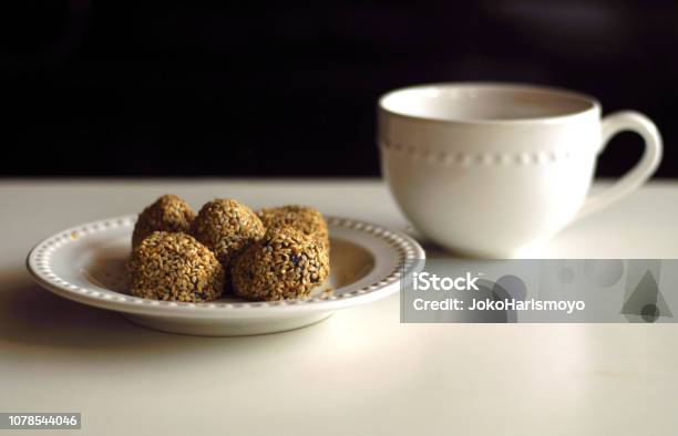 Sesame Seed Balls Stock Photo - Download Image Now - Brown, Cup, Dessert - Sweet Food