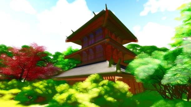 istock Filtered Orange Pagoda 1078551424