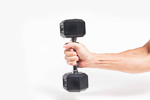 istock Lifting weights is good for your health. 1078552486