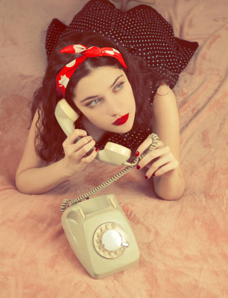 istock Young beautiful woman on telephone 1078554764