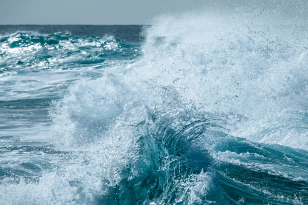 istock Wave strike against shallow water and creates beautiful art. 1078557084