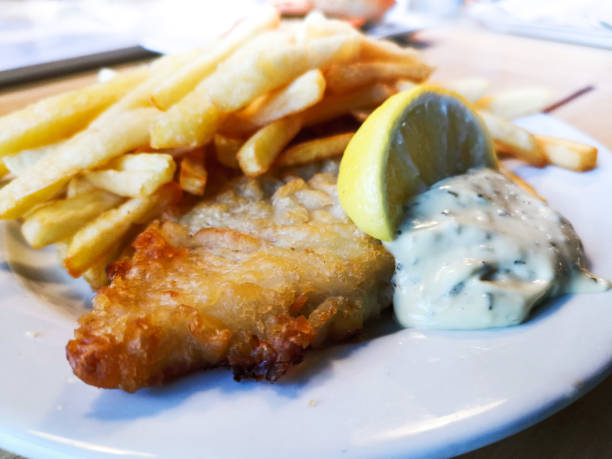 istock British Traditional fish and chips and tartar sauce 1078568890