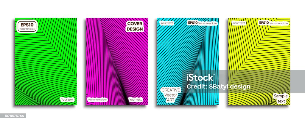 Coloured Cover Creative Colored Cover Cover Design Cool Background Stock Illustration ...