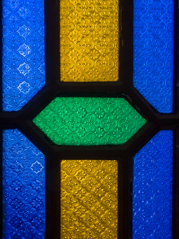 Decoration of ruins of Dar Caid Hajji's old mansion near Essaouira, Morocco