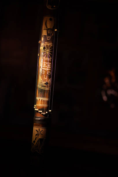 istock Valiha a stringed musical instrument typical of Madagascar. Illuminated on a black background 1078579684