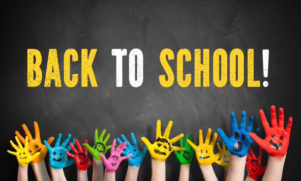 istock many painted kids hands with smileys and the message 