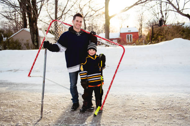istock Father and son with goal on hand 1078587598