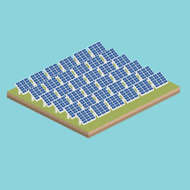 Group Solar Graphics Solar panels graphics.ai Royalty Free Stock SVG Vector