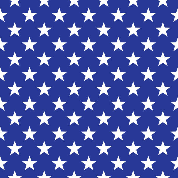 сша звезд бесшовный шаблон - flag american flag usa american culture stock illustrations