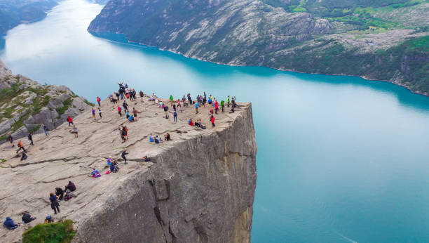 istock norwegian logs, an ordinary day and spectacular landscapes 1078607278