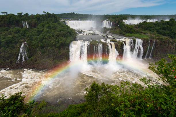 istock Beautiful Iguazu Falls and a Rainbow 1078614396