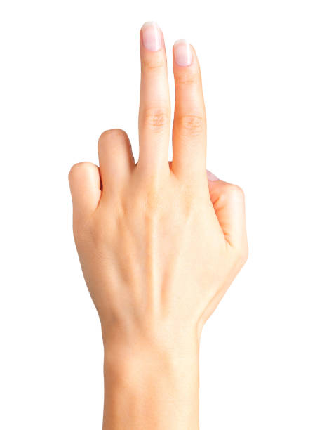 istock Woman hand holding something with two fingers 1078626932