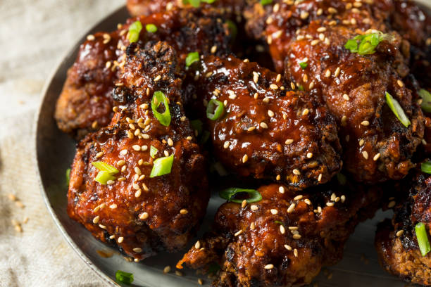 istock Homemade Spicy Korean Chicken Wings 1078652590