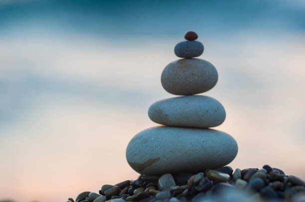 istock stack of zen stones on pebble beach 1078654498