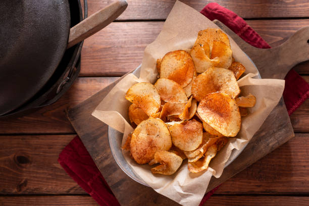 istock Homemade Potato Chips 1078654696