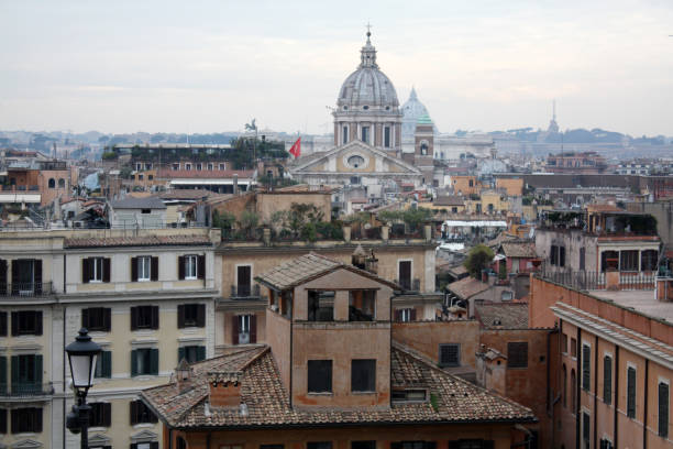 istock Old Rome. Evening view. Panorama Italy. 1078661040