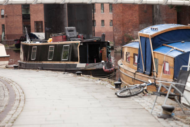 istock Barges at Bridgewater Canal Tow Walk 1078663322
