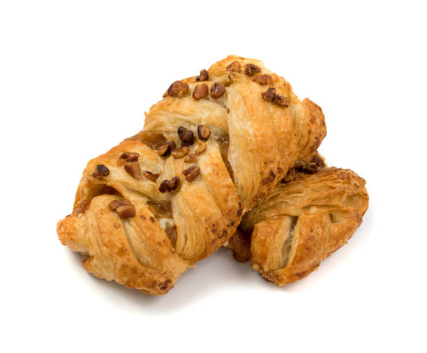 istock Sweet braided puff pastry isolated or pate feuilletee 1078665420
