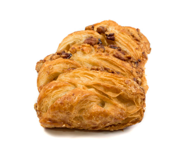 istock Sweet braided puff pastry isolated or pate feuilletee 1078665428