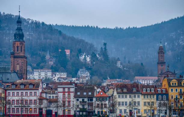 istock Heidelberg old city in winter time 1078668566