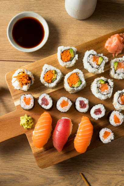 istock Homemade Huge Sushi Platter 1078669784