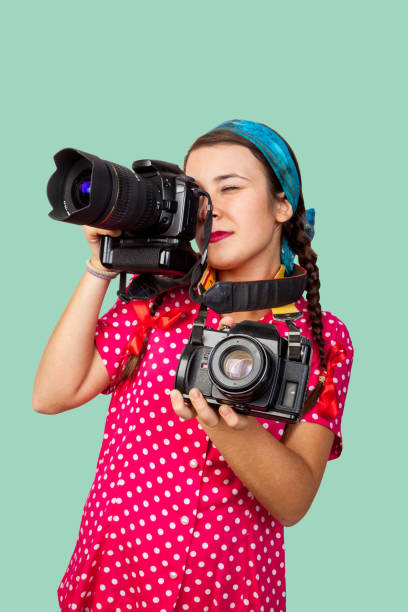 istock Photographer Vintage Girl 1078669964
