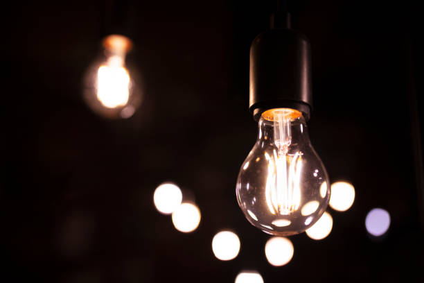 istock Electrical energy and tungsten lamp 1078673478