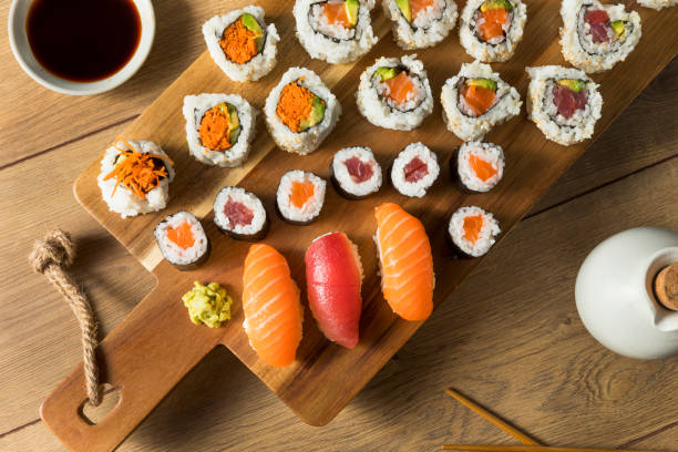 istock Homemade Huge Sushi Platter 1078675350