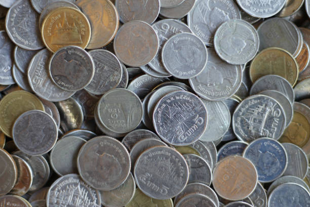 istock Many Thai coins baht 1078675722