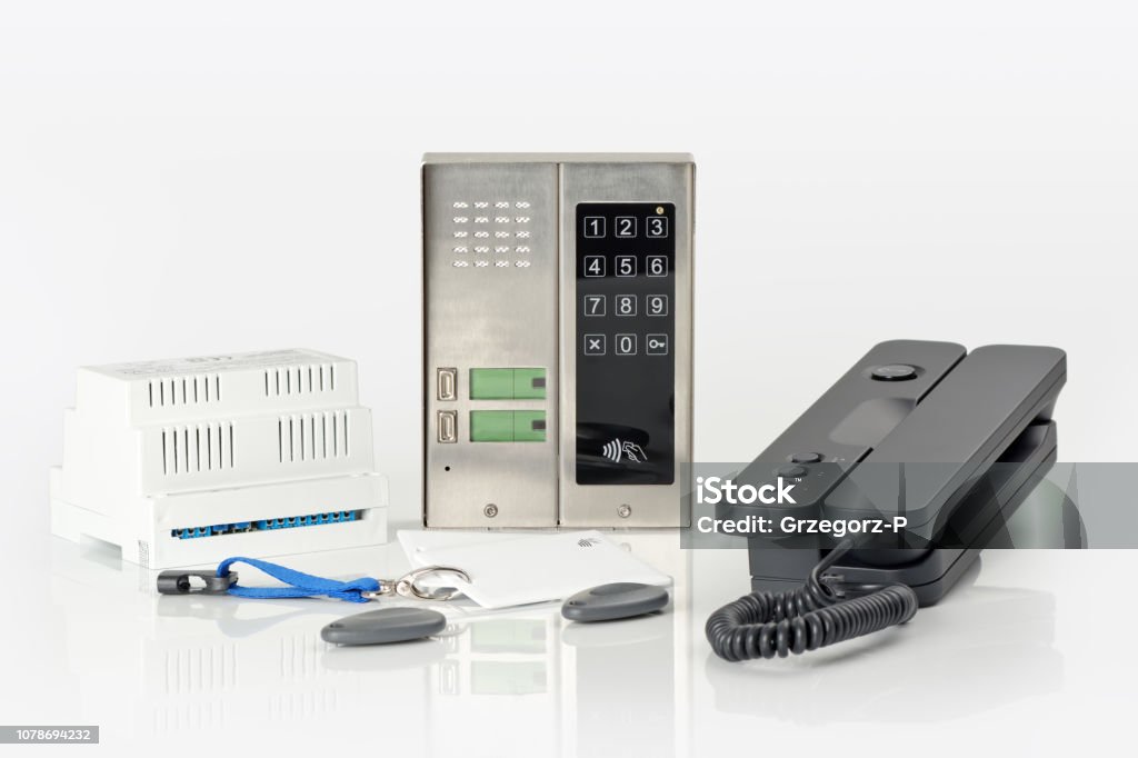 Intercom Decoder Device Intercom System Devices Stock Photo - Download Image Now - Cardkey ...