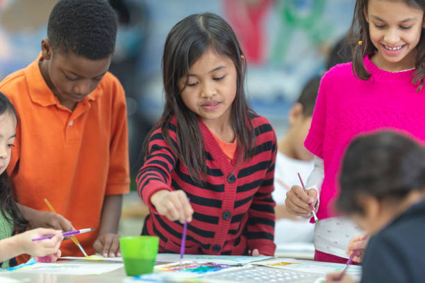 istock Children painting in school 1078717486