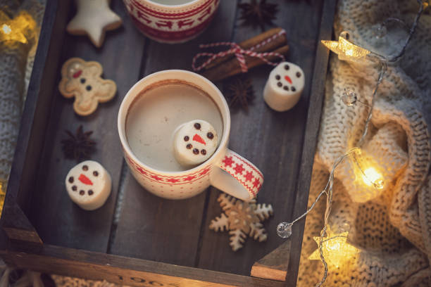 istock Hot Cocoa with marshmallows in a cozy Christmas atmosphere 1078726378