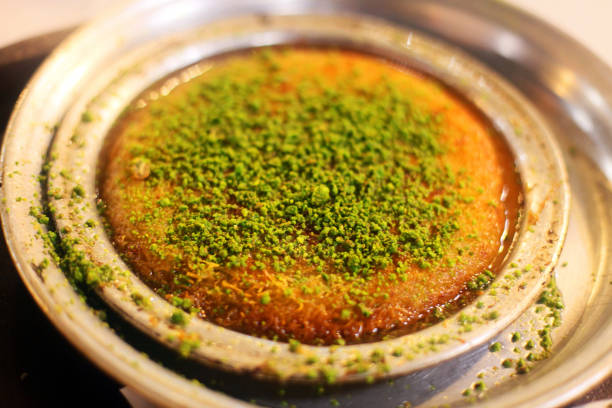 Turkish dessert 'Kunefe' stock photo