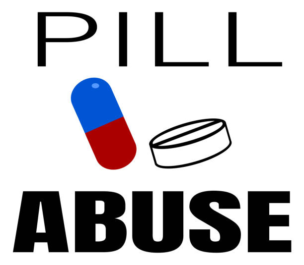 pill abuse pill abuse problem fentanyl stock illustrations