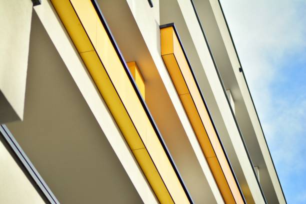 istock Modern apartment buildings on a sunny day with a blue sky 1078749906
