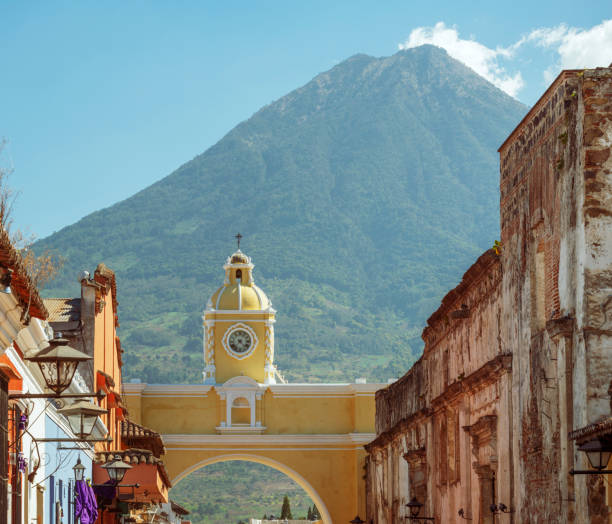 istock Agua Antigua Volcano Guatemala 1078752176