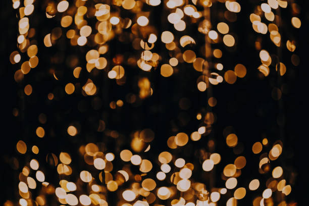 istock Beautiful defocused bokeh composition for background, vintage tone 1078758836